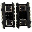 Wholesale 7 Row Pyramid Studded Leather Bracelet Wristband 