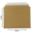 A1 Cardboard Rigid Envelopes - Peel and Seal - 235mm x 180mm