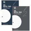 U. Stationery Refill Pad with Feint Ruled & Margin- Assorted (65 Sheets)