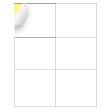 A4 Size 4 Stick On Label Sheet – 6 Label Per Sheet (100 x 95mm), Pack of 100 Sheets
