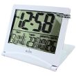  Acctim Digital Mini Flip II LCD Alarm Clock - White 