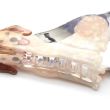 Acrylic Brown Pearlescent Dog Shaped Hair Clamps - 8cm