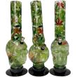 Acrylic Waterpipe Leaf Printed - Assorted Designs (12.5 Inch)