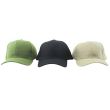 Adults 6 Panel Plain Baseball Cap – (Assorted Colours)
