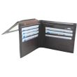 Brown Leather RFID Bifold Wallet – Classic Flip Design