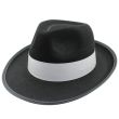 Al Capone Gangster Trilby Party Hat - Black