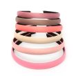 1.5cm Wide Satin Fabric Aliceband With Inner Braid -Pink Assortment
