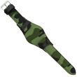 Military Style Camouflage Green Bund Watch Strap - 18mm
