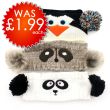 Animal Headbands With Pom-Pom Ears - Assorted Designs