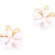 Pearl Bead Flower Mini Hair Clamps
