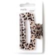 Animal Print Glitter Rectangle Hair Clamp - 7.5cm