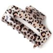 Animal Print Glitter Rectangle Hair Clamp - 7.5cm