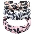 Animal Print Knotted Alice Band with Diamante Detail - Assorted - 3cm Wide