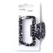 Animal Print Square Hair Clamp – Assorted - 6.5cm