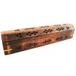 Sheesham Wood Incense Box Brass Inlay Antique Jali Design 