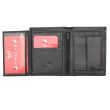 Wholesale Men's Bi-Fold RFID Leather Wallet - Black