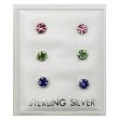 Austrian Crystal Asst. Colours Studs 4mm