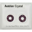 Austrian Crystal Circle Studs - Asst. Colours (8mm)