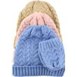 Babies Knitted Ski Hat With Matching Mittens