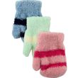 Babies Soft Touch Striped Mittens - Assorted 