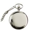 Wholesale Dog and Bird Pocket Watch with Chain - Silver