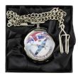 Wholesale Battle of Britain Spitfire Pocket Watch with Chain - Silver