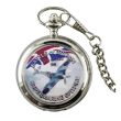 Wholesale Battle of Britain Spitfire Pocket Watch with Chain - Silver
