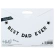 Best Dad Ever Banner in Navy Colour 2.5m 