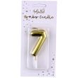 Gold Birthday Candle 