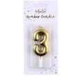 Gold Birthday Candle 