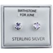 Birthstone Studs Earrings - June 5 mm