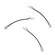 Black 65mm Curved Hairslides - Card of 12