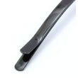 Black 65mm Curved Hairslides - Card of 12