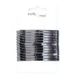 Black 65mm Curved Hairslides - Card of 12