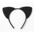 Wholesale Black Fabric Cat Ears Aliceband 
