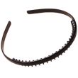 Wholesale Black plastic toothed Aliceband-8mm