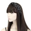 Black and White Heart Print Twist Top Alice Band - Assorted - 5cm Wide