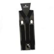 Wholesale Mens Shiny Suspender Braces Black 25mm
