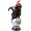 Black Cats with Iridescent Pentagram Orb Figurine – (14.5cm)