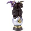Black Cats with Iridescent Pentagram Orb Figurine – (14.5cm)