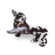 Black Dapple Dachshund Dog Shaped Hair Clamp - 7.5cm