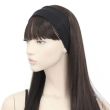 Black Fabric Bandeaux Headbands - 7cm x 21cm