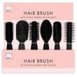 Black Hair Brushes - Paddle, Radial, Vent Assortment -25cm