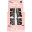 Black Metal Hair Grips for Everyday Hair Styling (4.5cm)