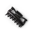 Black Plastic Hair Clamps - 9cm