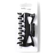 Black Plastic Hair Clamps - 9cm