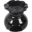 Black Rose Ceramic Oil Burner – 11 cm