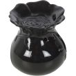 Black Rose Ceramic Oil Burner – 11 cm
