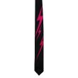Black Tie with Pink Lightnings