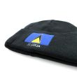 Black Turn up Beanie Hat - St.Lucia Flag Embroidery 